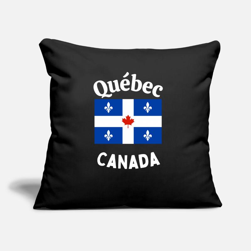 Quebec Canada Maple Leaf Sofakissen mit Füllung 45 x 45 cm