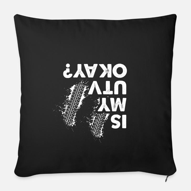 Is My UTV okay, Funny Side By Side SxS UTV - Sofakissen mit Füllung 45 x 45 cm - Schwarz