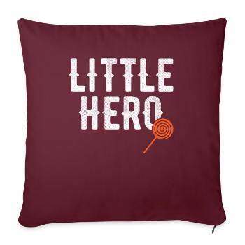 Little Hero - Sucette sucrée - Coussin et housse de 45 x 45 cm - bordeaux - Devant