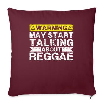En parlant de musique reggae - Coussin et housse de 45 x 45 cm - bordeaux - Devant