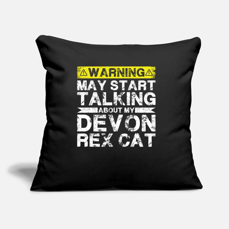 Apropos Devon Rex Cat Sofakissen mit Füllung 45 x 45 cm