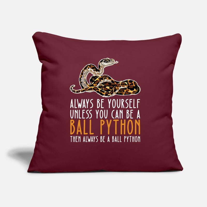 Soyez vous-même – King Python Coussin et housse de 45 x 45 cm