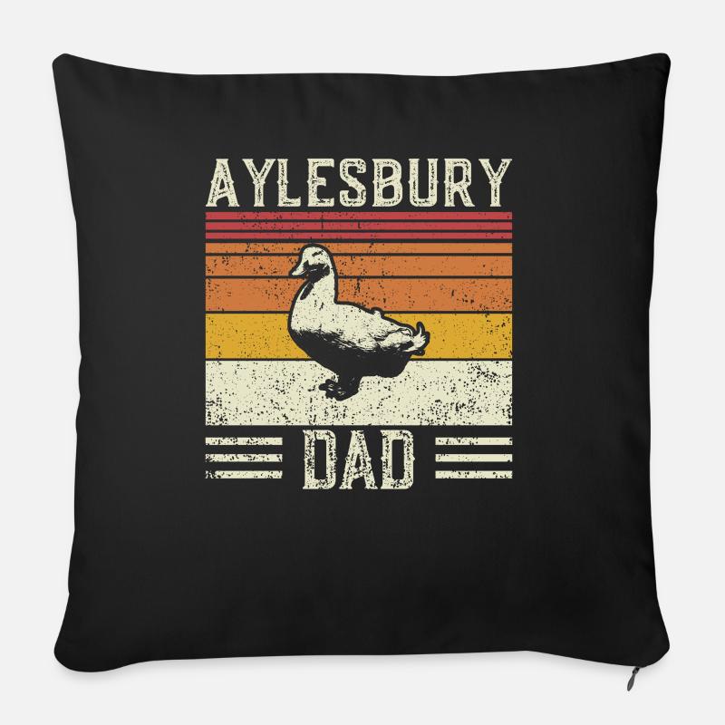 Entendad - Vintage Aylesbury - Coussin et housse de 45 x 45 cm - noir