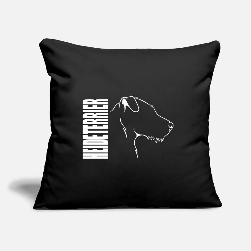 Heideterrier Profil Hunde Jagdhunde Wilsigns Sofakissen mit Füllung 45 x 45 cm