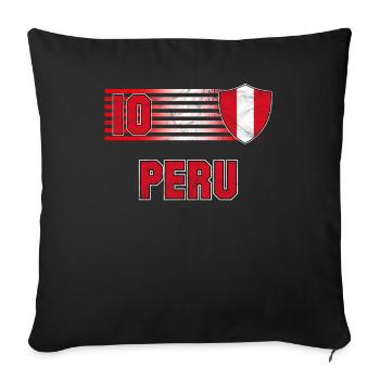 Peru - Sofa pillow with filling 45cm x 45cm - black - Front