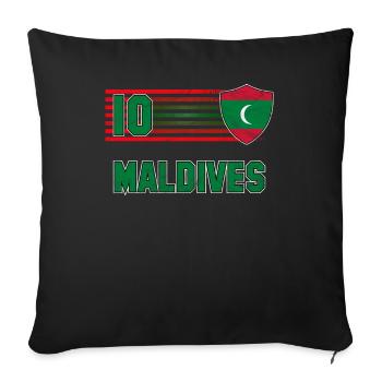 Maldives - Sofa pillow with filling 45cm x 45cm - black - Front