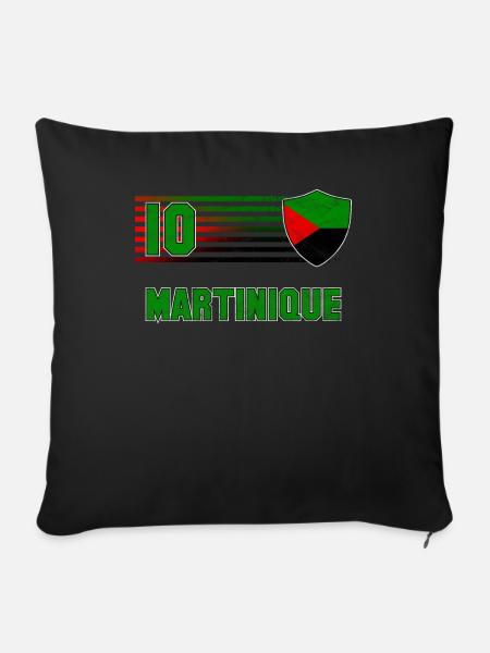 Martinique - Sofakissen mit Füllung 45 x 45 cm - Schwarz