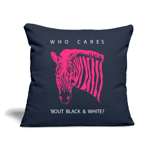 Zebra Who Cares? - Sofakissen mit Füllung 44 x 44 cm