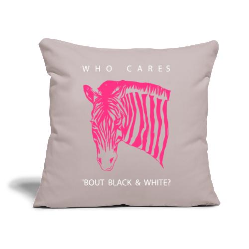 Zebra Who Cares? - Sofakissen mit Füllung 45 x 45 cm