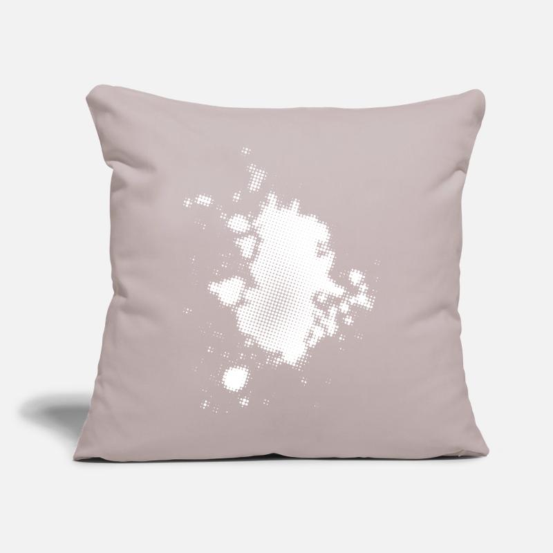 Flash, Dots Background Asymmetrical | rasterized Sofa pillow with filling 45cm x 45cm