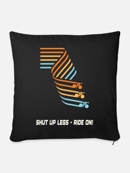 Shut up legs-ride on - Sofakissen mit Füllung 45 x 45 cm - Schwarz