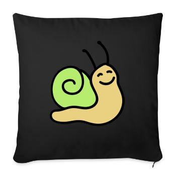 Merry screw 3 - Sofa pillow with filling 45cm x 45cm - black - Front
