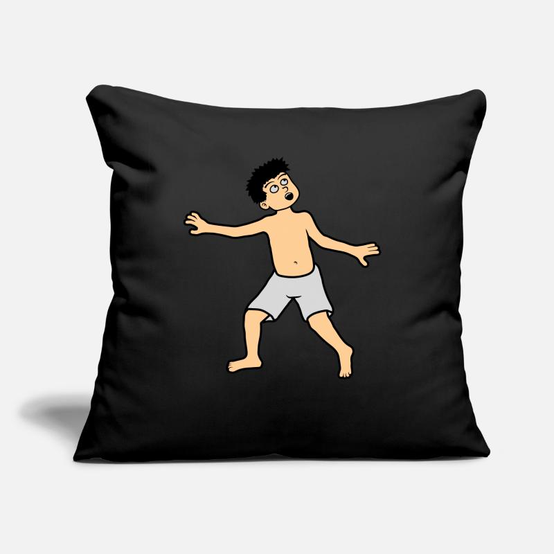 Le garçon a peur Coussin et housse de 45 x 45 cm
