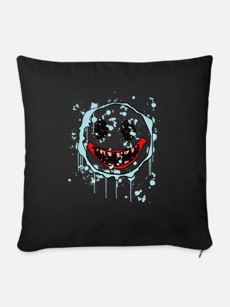 Halloween Monster - Sofakissen mit Füllung 45 x 45 cm - Schwarz