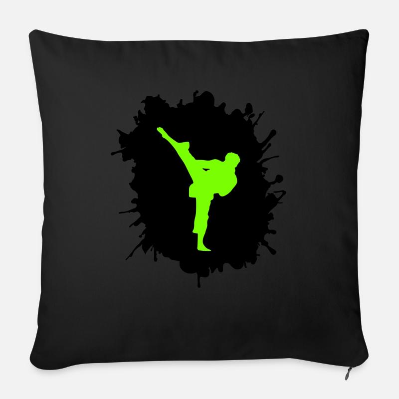 karate klecks - Sofakissen mit Füllung 45 x 45 cm - Schwarz