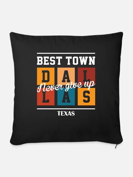 Best Town - Sofakissen mit Füllung 45 x 45 cm - Schwarz