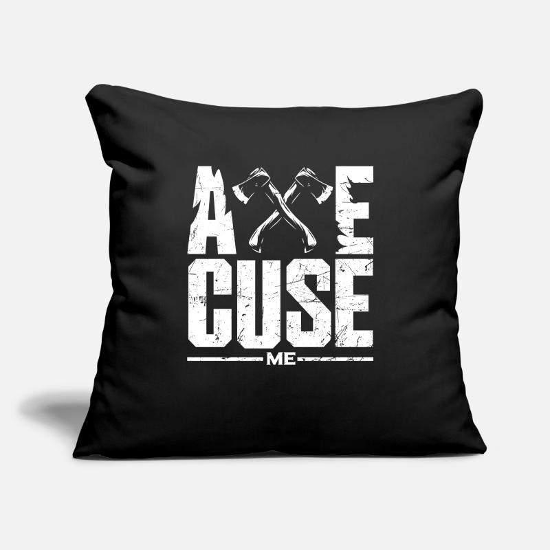 Hache Hache Lancer Hache Hache Lancer Hache Ax Lanceur Hache Cuse Coussin et housse de 45 x 45 cm