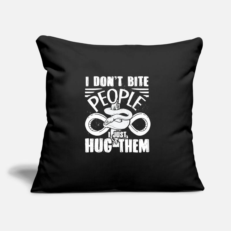 Banana Ball Python Herpetologist I Dont Bite Sofakissen mit Füllung 45 x 45 cm