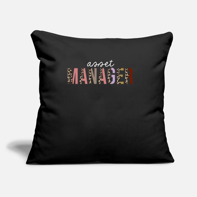 Gestionnaire d’actifs Leopard Print Funny Gift Coussin et housse de 45 x 45 cm