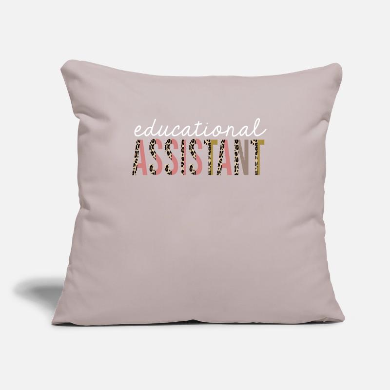 Educational Assistant Leopard Print Funny Gift Sofa pillow with filling 45cm x 45cm