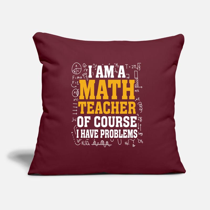 Math Teacher Mathematical Formula Geometry Teacher Sofa pillow with filling 45cm x 45cm