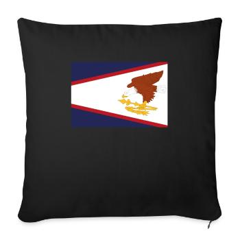 Official American Samoa Flag American Country - Sofa pillow with filling 45cm x 45cm - black - Front