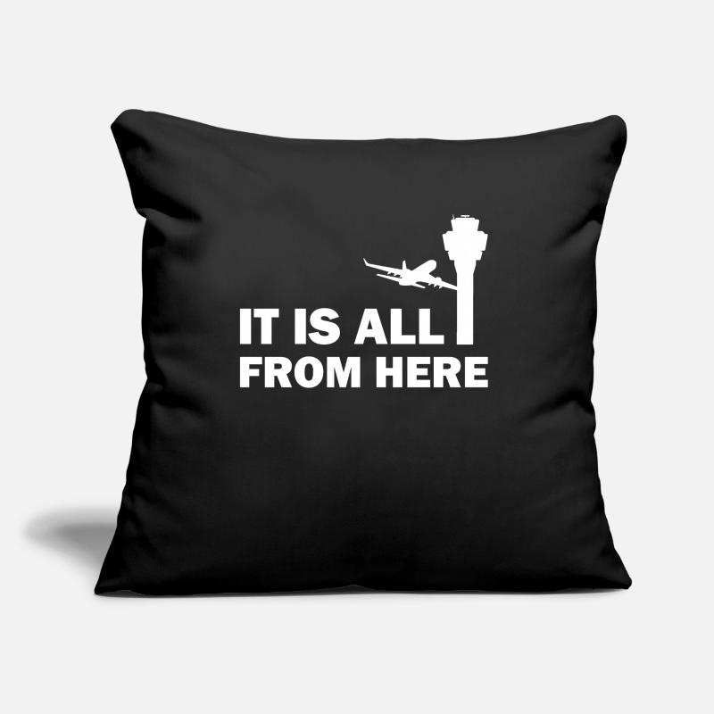 Air traffic controller Tower controller Flight attendants Sofa pillow with filling 45cm x 45cm
