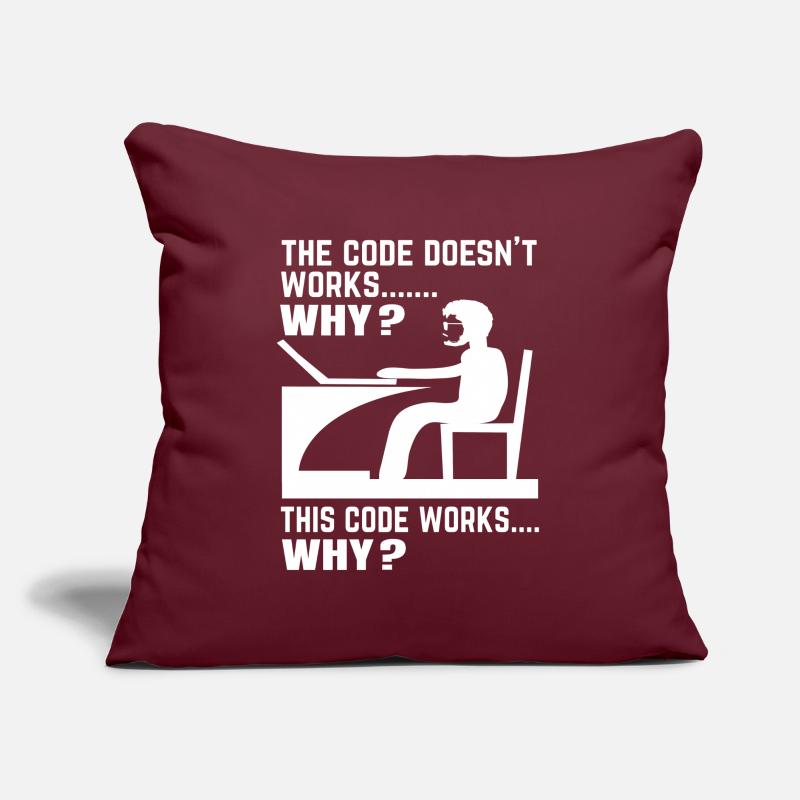 Softwareentwickler Programmierer Geschenk Sofakissen mit Füllung 45 x 45 cm