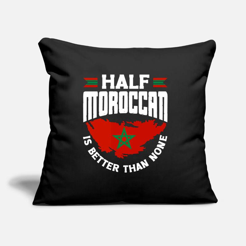 Morocco Moroccan Flag Half Moroccan Is Better Sofa pillow with filling 45cm x 45cm