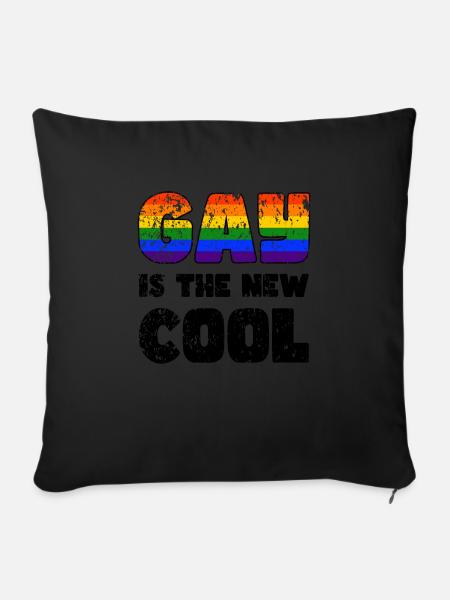 Pride LGBTQ. Aussage - Sofakissen mit Füllung 45 x 45 cm - Schwarz