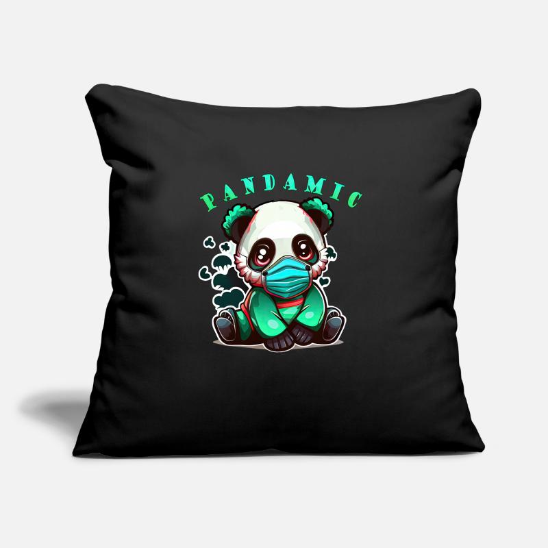 Panda-Pandamic Süß Sitzend Sofakissen mit Füllung 45 x 45 cm
