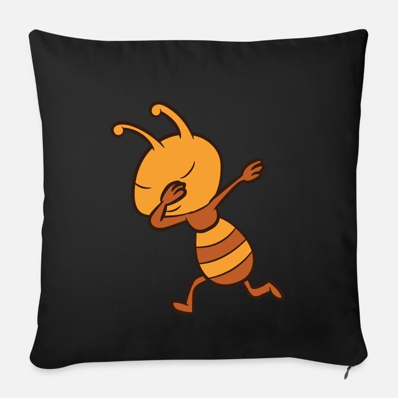 Ant - Dab, dabbing, dancing - Sofa pillow with filling 45cm x 45cm - black