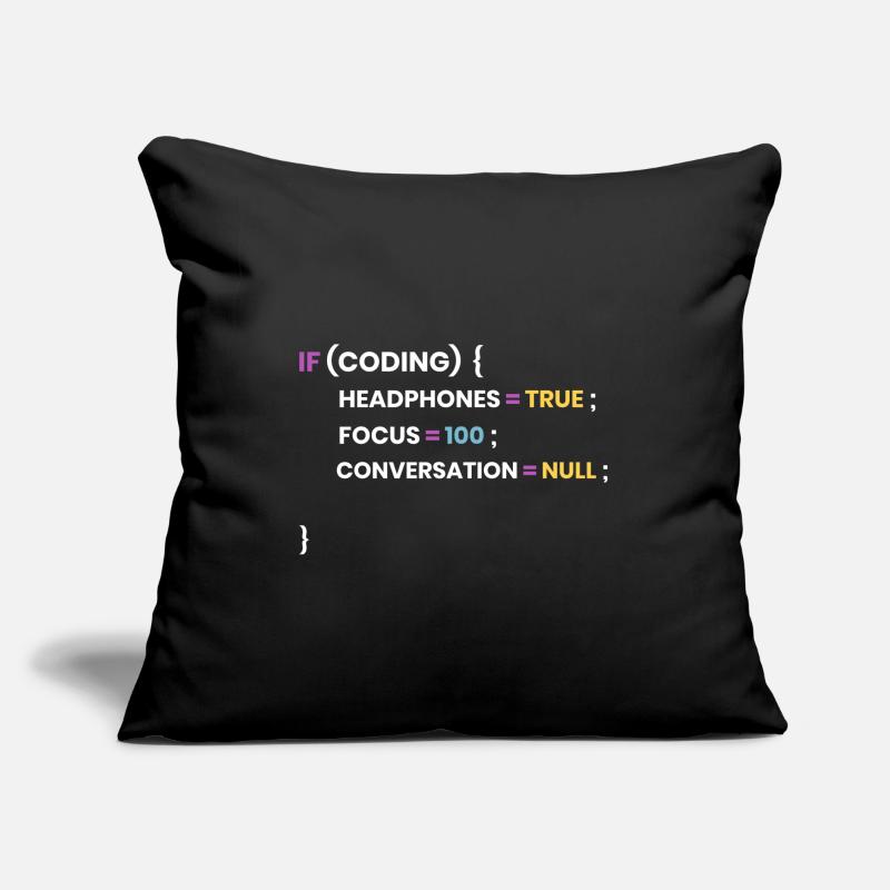 Coding et Developer shirts pour geeks et geeks Coussin et housse de 45 x 45 cm