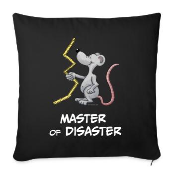 Master of Disaster - Sofakissen mit Füllung 45 x 45 cm - Schwarz - Vorne