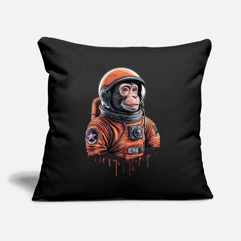 Aventure d’exploration du singe de l’espace Coussin et housse de 45 x 45 cm