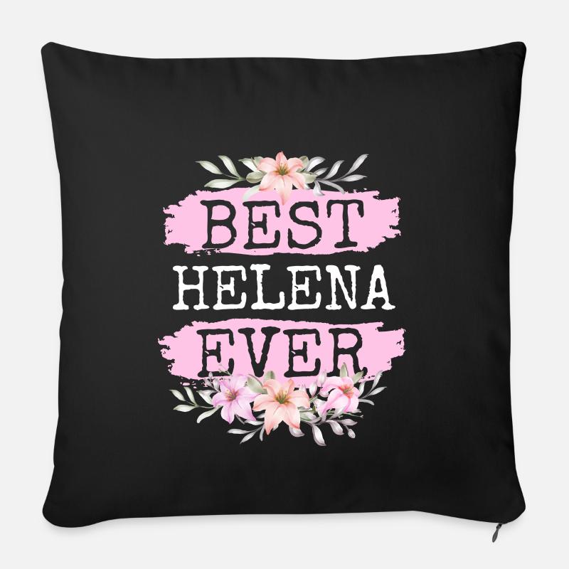 Helena Geschenk Name Geburtstag - Sofakissen mit Füllung 45 x 45 cm - Schwarz