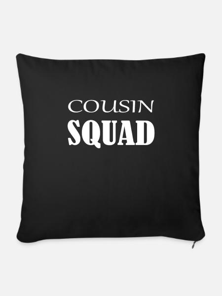 COUSIN SQUAD - Sofakissen mit Füllung 45 x 45 cm - Schwarz