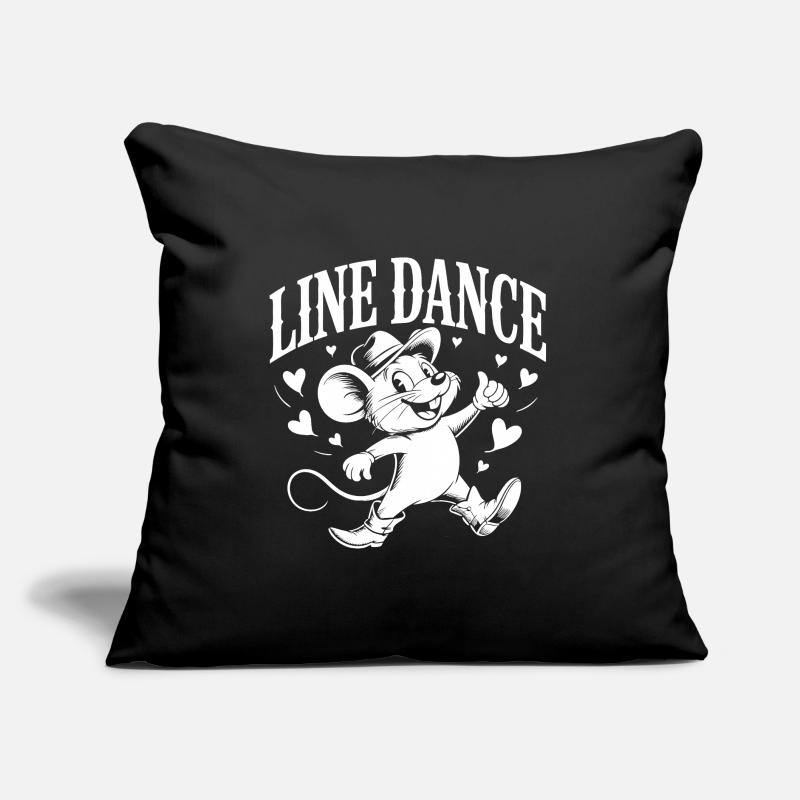 Line Dance Mouse Funny Mouse Dancing Line Dance Sofa pillow with filling 45cm x 45cm