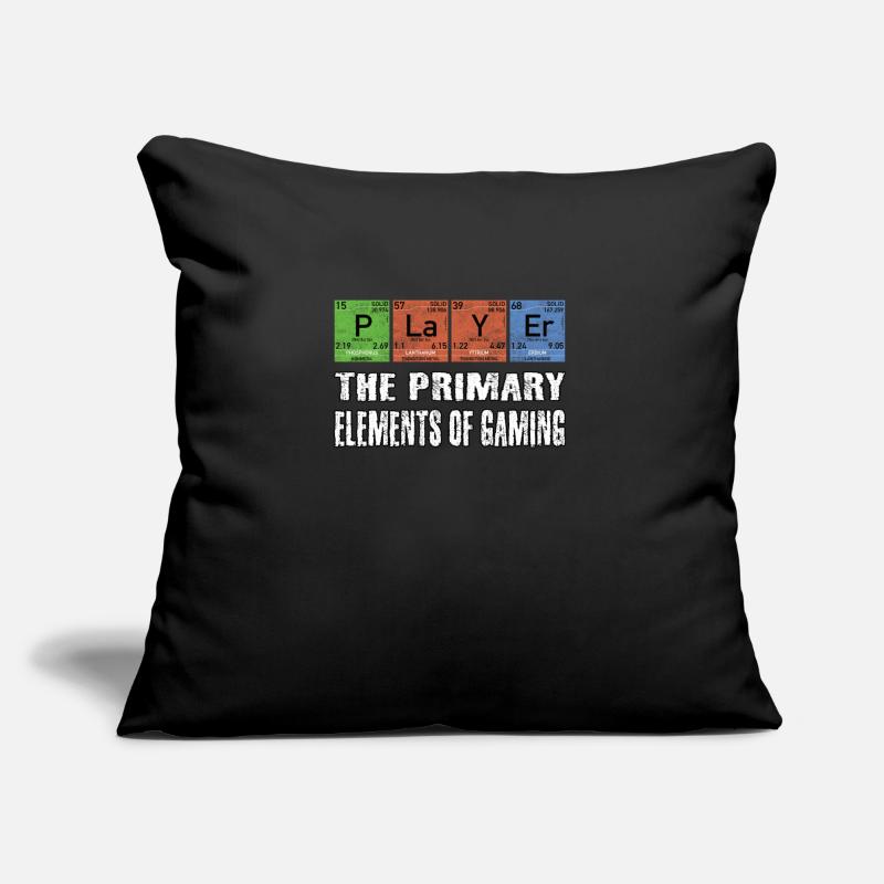 Nerd geek funny player gaming elements Sofa pillow with filling 45cm x 45cm