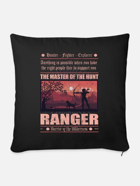 Ranger 2 - Sofakissen mit Füllung 45 x 45 cm - Schwarz