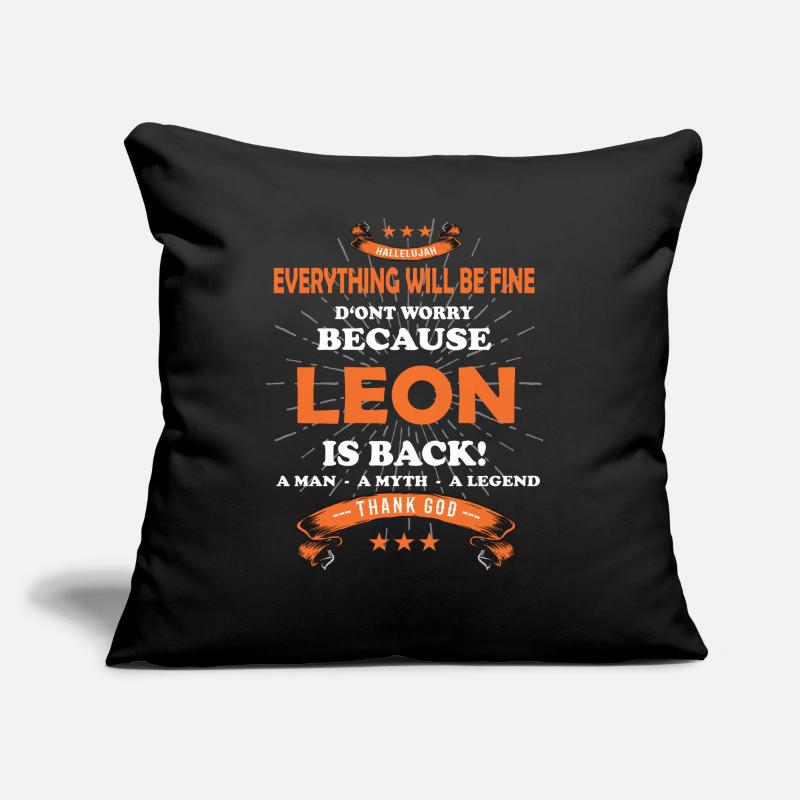 Everything will be fine Leon Is back Sofa pillow with filling 45cm x 45cm