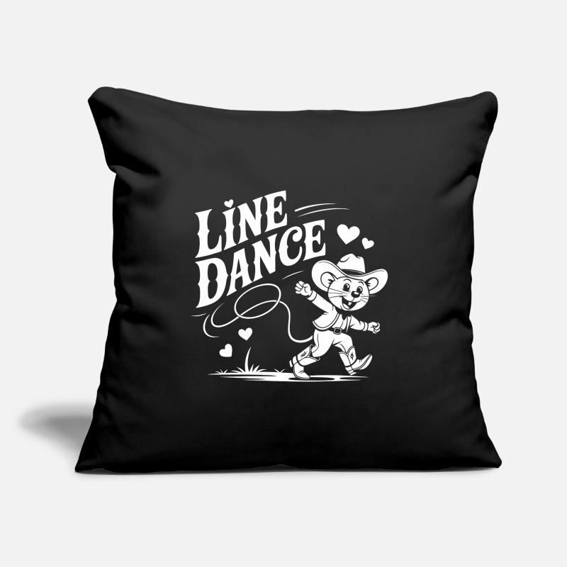 Line Dance Mouse Funny Mouse Dancing Line Dance Sofa pillow with filling 45cm x 45cm