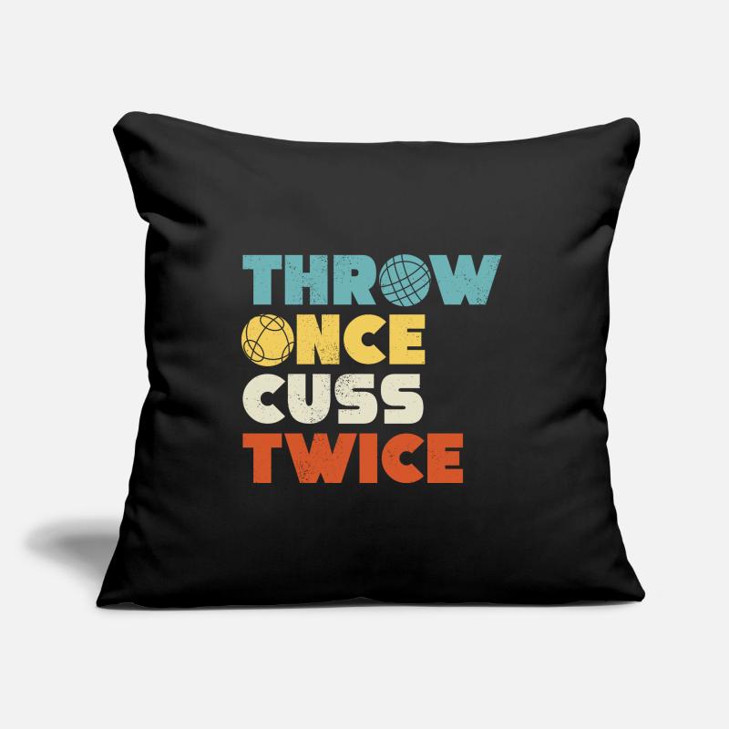 Bocce Ball Player Boules Bocce Throw Once Cuss Sofa pillow with filling 45cm x 45cm