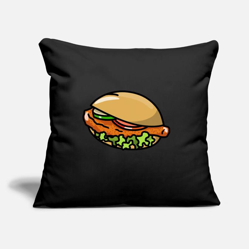 Chicken Schnitzel Schnitzel Rolls Rolls Sofa pillow with filling 45cm x 45cm