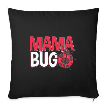 Ladybug Entomologist Ladybirds Entomology Mama Bug - Sofakissen mit Füllung 45 x 45 cm - Schwarz - Vorne