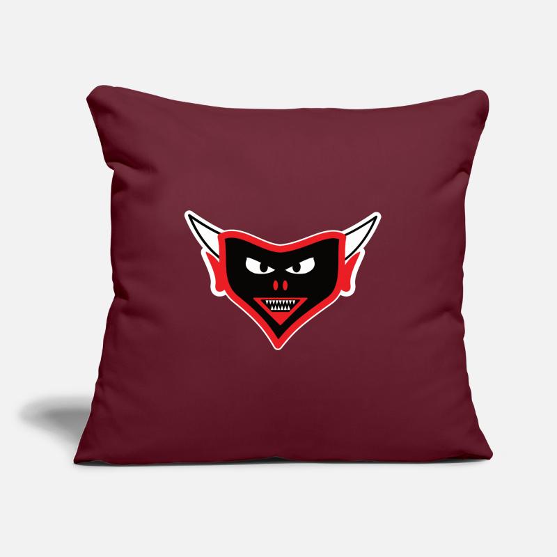 Teufel Design, the devilish face Sofa pillow with filling 45cm x 45cm