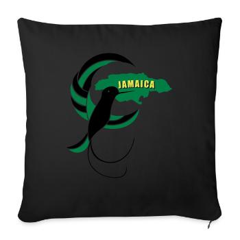 Jamaica Wear - Doctor Bird Island - Coussin et housse de 45 x 45 cm - noir - Devant