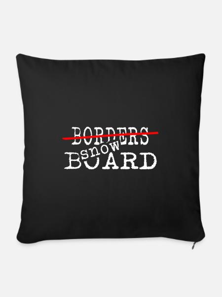 Snowboard Snowboarder Softboot-Legende - Sofakissen mit Füllung 45 x 45 cm - Schwarz