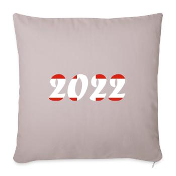 Swiss National Team Football World Cup - Sofa pillow with filling 45cm x 45cm - light taupe - Front
