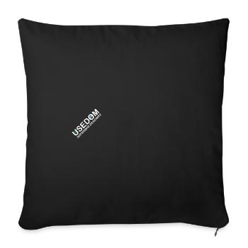 Usedom / Ostseebad Zinnowitz - Sofakissen mit Füllung 45 x 45 cm - Schwarz - Vorne